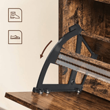 darrahopens Furniture > Living Room VASAGLE Shoe Cabinet 3 Tier Rustic Brown and Black LBC030X01