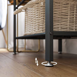 darrahopens Furniture > Living Room Vintage Coat Rack Shoe Bench, Wood Look Accent Furniture and Metal Frame