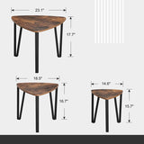 darrahopens Furniture > Living Room Vintage Nesting Coffee Table Set of 3