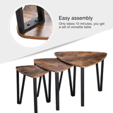 darrahopens Furniture > Living Room Vintage Nesting Coffee Table Set of 3