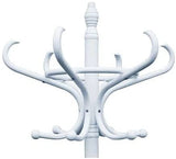 darrahopens Furniture > Living Room White Coat Rack with Stand Wooden Hat and 12 Hooks Hanger Walnut tree