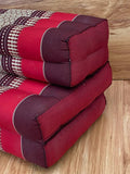 Darrahopens Furniture > Mattresses 3-Fold Zafu Meditation Cushion Medium Size-RED