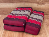 Darrahopens Furniture > Mattresses 3-Fold Zafu Meditation Cushion Medium Size-RED