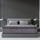 darrahopens Furniture > Mattresses Casa Decor Bamboo Charcoal Mattress Pocket Spring Pillowtop 5 Zone 32cm Depth - Double - Charcoal