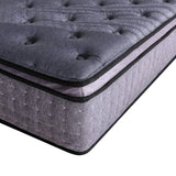 darrahopens Furniture > Mattresses Casa Decor Bamboo Charcoal Mattress Pocket Spring Pillowtop 5 Zone 32cm Depth - King Single - Charcoal