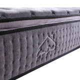 darrahopens Furniture > Mattresses Casa Decor Bamboo Charcoal Mattress Pocket Spring Pillowtop 5 Zone 32cm Depth - King Single - Charcoal