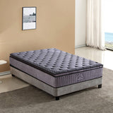 darrahopens Furniture > Mattresses Casa Decor Bamboo Charcoal Mattress Pocket Spring Pillowtop 5 Zone 32cm Depth - King Single - Charcoal