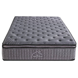darrahopens Furniture > Mattresses Casa Decor Bamboo Charcoal Mattress Pocket Spring Pillowtop 5 Zone 32cm Depth - King Single - Charcoal