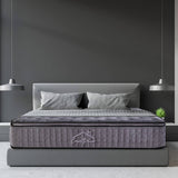 darrahopens Furniture > Mattresses Casa Decor Bamboo Charcoal Mattress Pocket Spring Pillowtop 5 Zone 32cm Depth - King Single - Charcoal