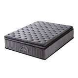 darrahopens Furniture > Mattresses Casa Decor Bamboo Charcoal Mattress Pocket Spring Pillowtop 5 Zone 32cm Depth - King Single - Charcoal