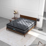 Darrahopens Furniture > Mattresses Cloud Zone Double Layer Euro Top Pocket Spring Mattress Plush Medium Firm 34cm - Single
