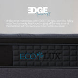Darrahopens Furniture > Mattresses Eco Lux Euro Top 7 -Zone Pocket Spring Mattress Plush Edge Support Medium Firm - Single