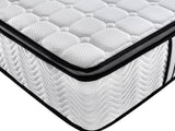 darrahopens Furniture > Mattresses Ergopedic Mattress 5 Zone Latex Pocket Spring Mattress In A Box 30cm - King Single - White  Grey  Black