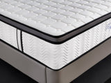 darrahopens Furniture > Mattresses Ergopedic Mattress 5 Zone Latex Pocket Spring Mattress In A Box 30cm - King - White  Grey  Black