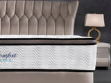 darrahopens Furniture > Mattresses Ergopedic Mattress 5 Zone Latex Pocket Spring Mattress In A Box 30cm - Queen - White  Grey  Black
