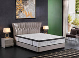 darrahopens Furniture > Mattresses Ergopedic Mattress 5 Zone Latex Pocket Spring Mattress In A Box 30cm - Queen - White  Grey  Black