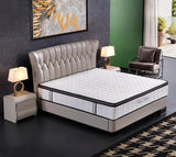 darrahopens Furniture > Mattresses Ergopedic Mattress 5 Zone Latex Pocket Spring Mattress In A Box 30cm - Queen - White  Grey  Black