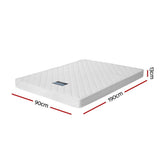 Darrahopens Furniture > Mattresses Giselle Bedding 13cm Mattress Tight Top Single