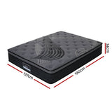 darrahopens Furniture > Mattresses Giselle Bedding Alanya Euro Top Pocket Spring Mattress 34cm Thick Double