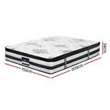darrahopens Furniture > Mattresses Giselle Bedding Algarve Euro Top Pocket Spring Mattress 34cm Thick Queen