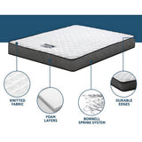 darrahopens Furniture > Mattresses Giselle Bedding Alzbeta Bonnell Spring Mattress 16cm Thick Double