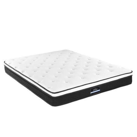 darrahopens Furniture > Mattresses Giselle Bedding Bonita Euro Top Bonnell Spring Mattress 21cm Thick Queen