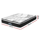 darrahopens Furniture > Mattresses Giselle Bedding Como Euro Top Pocket Spring Mattress 32cm Thick Double