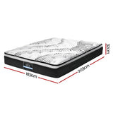 darrahopens Furniture > Mattresses Giselle Bedding Como Euro Top Pocket Spring Mattress 32cm Thick King