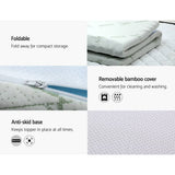 darrahopens Furniture > Mattresses Giselle Bedding Cool Gel 7-zone Memory Foam Mattress Topper w/Bamboo Cover 5cm - Queen