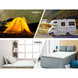 darrahopens Furniture > Mattresses Giselle Bedding Cool Gel Memory Foam Mattress Topper w/Bamboo Cover 5cm - Double