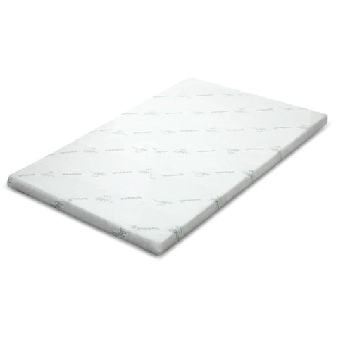 darrahopens Furniture > Mattresses Giselle Bedding Cool Gel Memory Foam Mattress Topper w/Bamboo Cover 5cm - Double