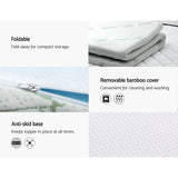 darrahopens Furniture > Mattresses Giselle Bedding Cool Gel Memory Foam Mattress Topper w/Bamboo Cover 5cm - King