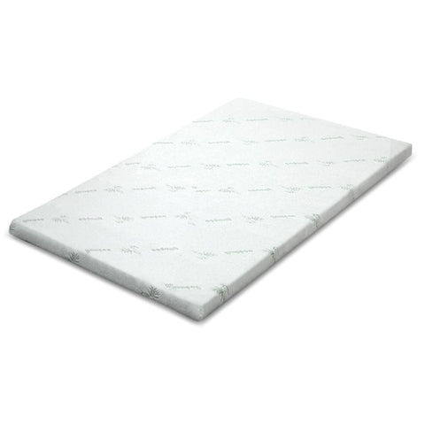 darrahopens Furniture > Mattresses Giselle Bedding Cool Gel Memory Foam Mattress Topper w/Bamboo Cover 5cm - Queen