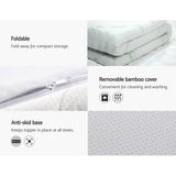 darrahopens Furniture > Mattresses Giselle Bedding Cool Gel Memory Foam Mattress Topper w/Bamboo Cover 8cm - Double