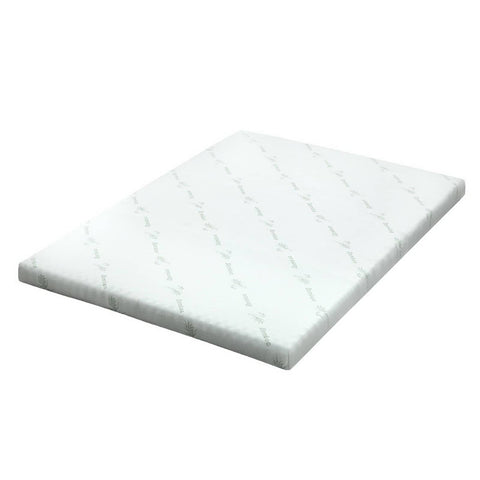 darrahopens Furniture > Mattresses Giselle Bedding Cool Gel Memory Foam Mattress Topper w/Bamboo Cover 8cm - Double