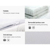 darrahopens Furniture > Mattresses Giselle Bedding Cool Gel Memory Foam Mattress Topper w/Bamboo Cover 8cm - King