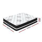 darrahopens Furniture > Mattresses Giselle Bedding Donegal Euro Top Cool Gel Pocket Spring Mattress 34cm Thick Queen