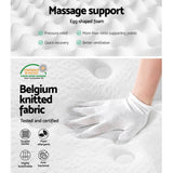 darrahopens Furniture > Mattresses Giselle Bedding Eve Euro Top Pocket Spring Mattress 34cm Thick Queen