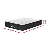 darrahopens Furniture > Mattresses Giselle Bedding Eve Euro Top Pocket Spring Mattress 34cm Thick Queen
