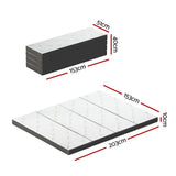 Darrahopens Furniture > Mattresses Giselle Bedding Foldable Mattress Folding Foam Queen Bamboo