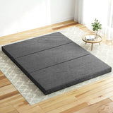 Darrahopens Furniture > Mattresses Giselle Bedding Foldable Mattress Folding Portable Bed Camping Mat Queen Grey