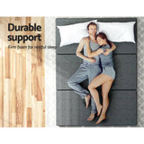 Darrahopens Furniture > Mattresses Giselle Bedding Foldable Mattress Folding Portable Bed Camping Mat Queen Grey