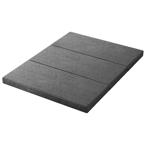 Darrahopens Furniture > Mattresses Giselle Bedding Foldable Mattress Folding Portable Bed Camping Mat Queen Grey