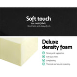 darrahopens Furniture > Mattresses Giselle Bedding Folding Foam Mattress Portable Double Sofa Bed Mat Air Mesh Fabric Black