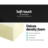 darrahopens Furniture > Mattresses Giselle Bedding Folding Foam Mattress Portable Single Sofa Bed Mat Air Mesh Fabric Black