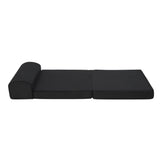 darrahopens Furniture > Mattresses Giselle Bedding Folding Foam Mattress Portable Single Sofa Bed Mat Air Mesh Fabric Black