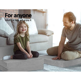 darrahopens Furniture > Mattresses Giselle Bedding Folding Foam Mattress Portable Sofa Bed Lounge Chair Velvet Light Grey