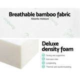 darrahopens Furniture > Mattresses Giselle Bedding Folding Foam Portable Mattress Bamboo Fabric
