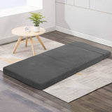 darrahopens Furniture > Mattresses Giselle Bedding Folding Foam Portable Mattress Grey