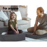 darrahopens Furniture > Mattresses Giselle Bedding Folding Foam Portable Mattress Grey